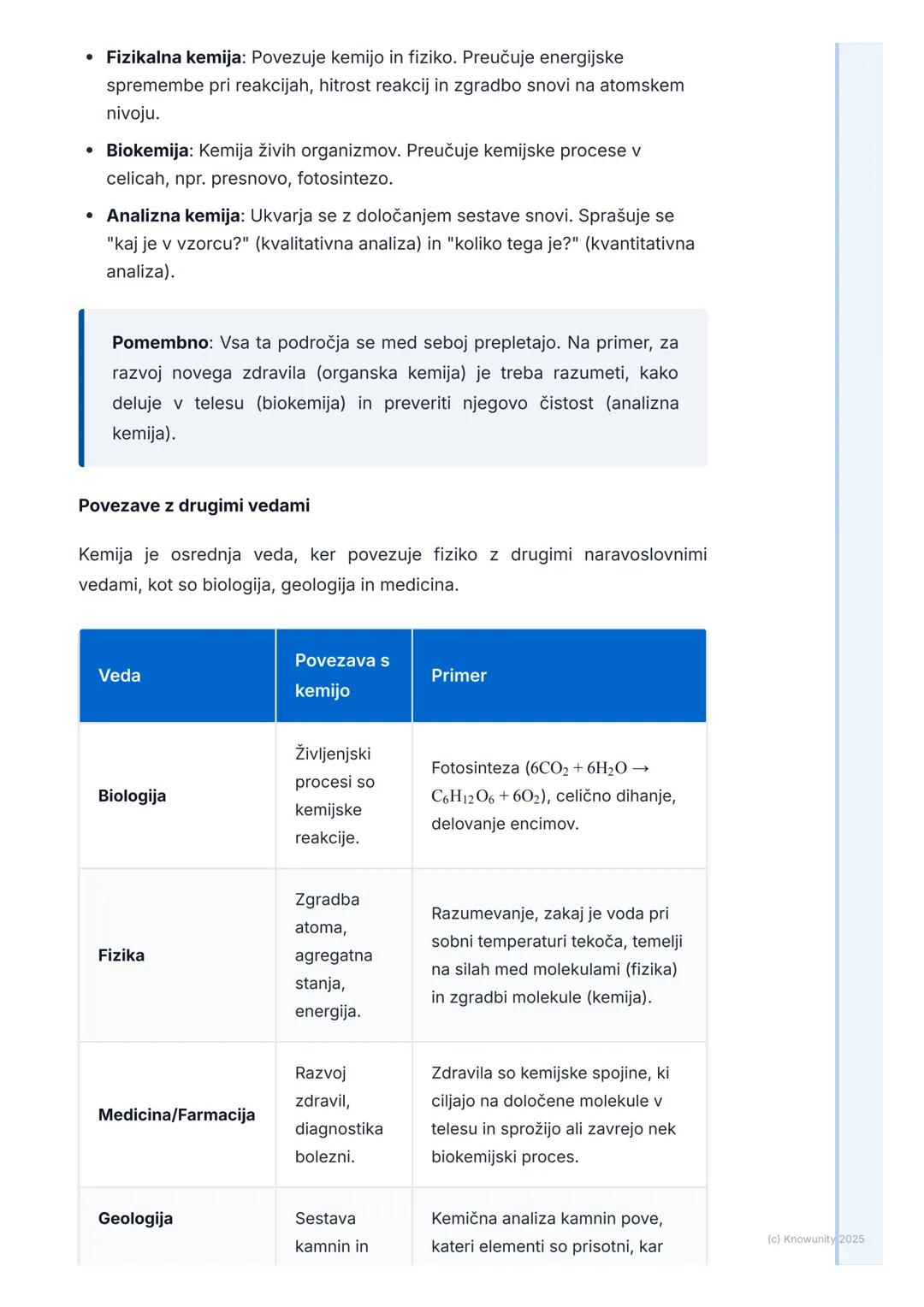 # Kaj je kemija in njen pomen
Opredelitev kemije in njen pomen
Kemija je naravoslovna veda, ki preučuje snov, njeno zgradbo, lastnosti in