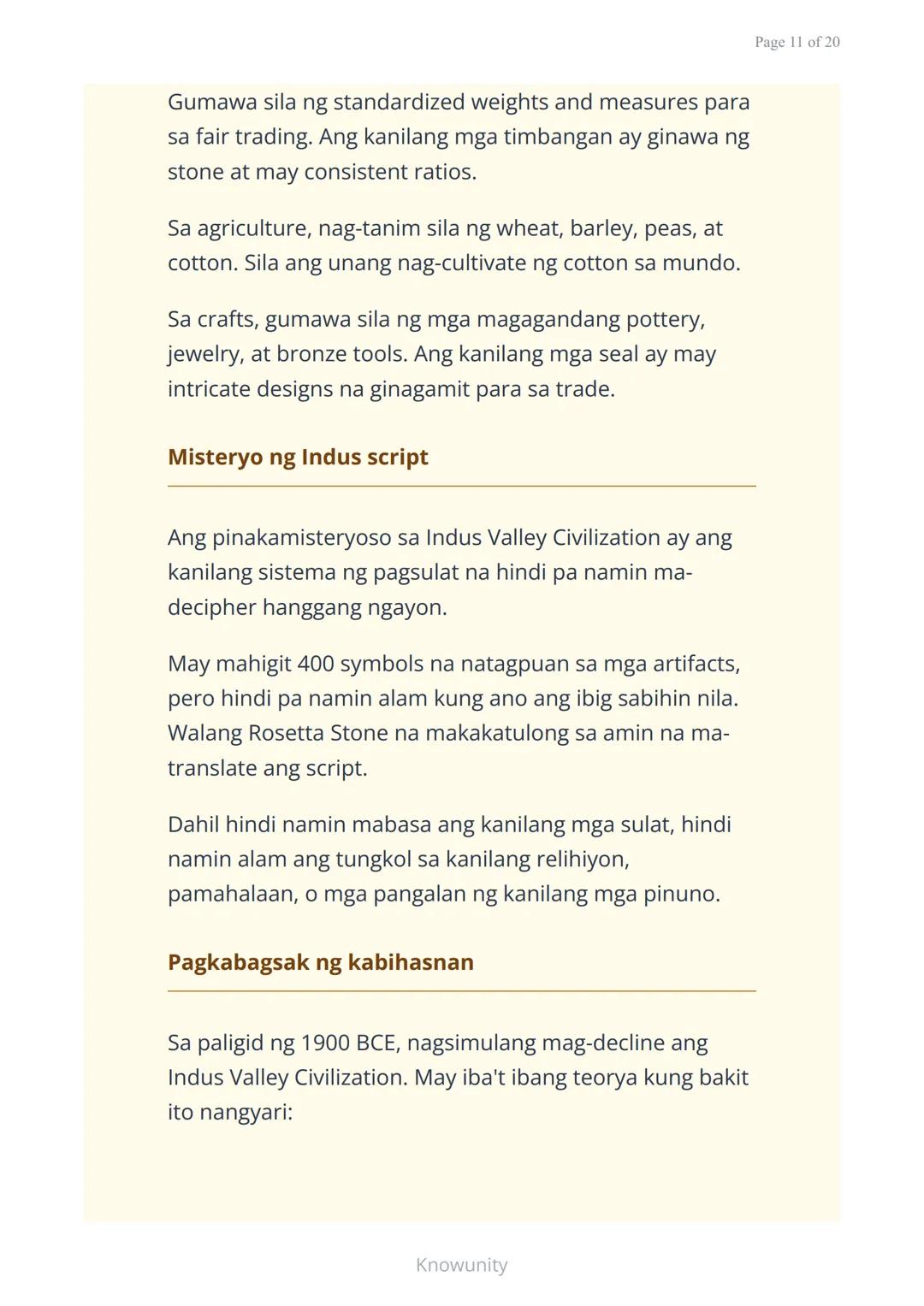 # Sinauang Kabihasnan ng Daigdig: Mesopotamia, Ehipto, Indus, at Tsina
Pag-aaral ng apat na mahahalagang sinaunang kabihasnan sa mundo
##