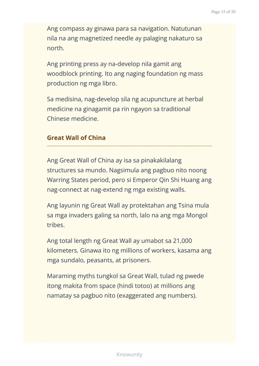 # Sinauang Kabihasnan ng Daigdig: Mesopotamia, Ehipto, Indus, at Tsina
Pag-aaral ng apat na mahahalagang sinaunang kabihasnan sa mundo
##