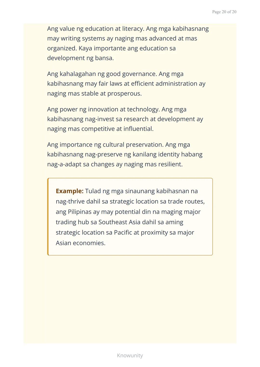 # Sinauang Kabihasnan ng Daigdig: Mesopotamia, Ehipto, Indus, at Tsina
Pag-aaral ng apat na mahahalagang sinaunang kabihasnan sa mundo
##