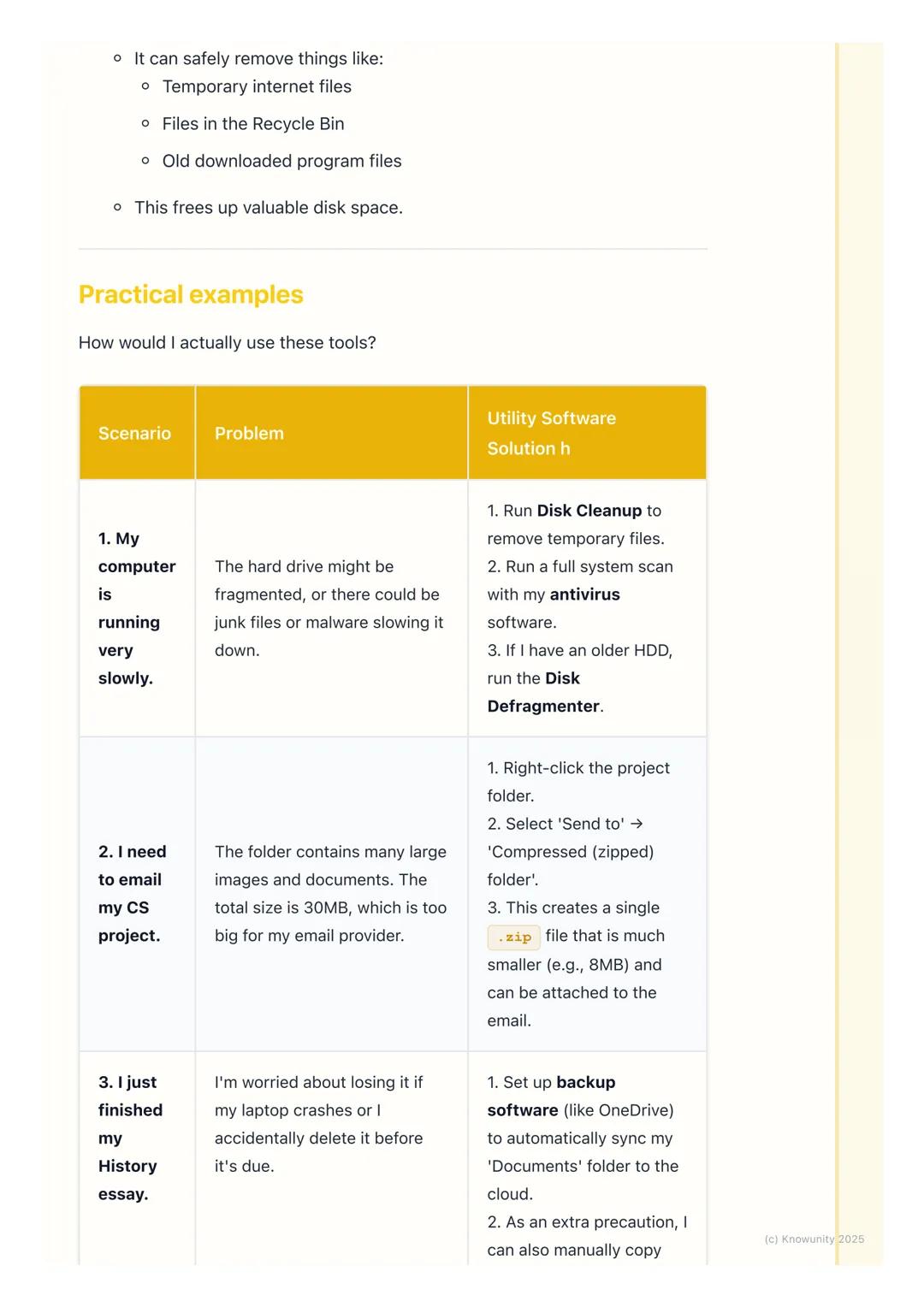 # Utility Software
## What is utility software?
Utility software doesn't let you do fun things like play games or write essays.
Instead, i