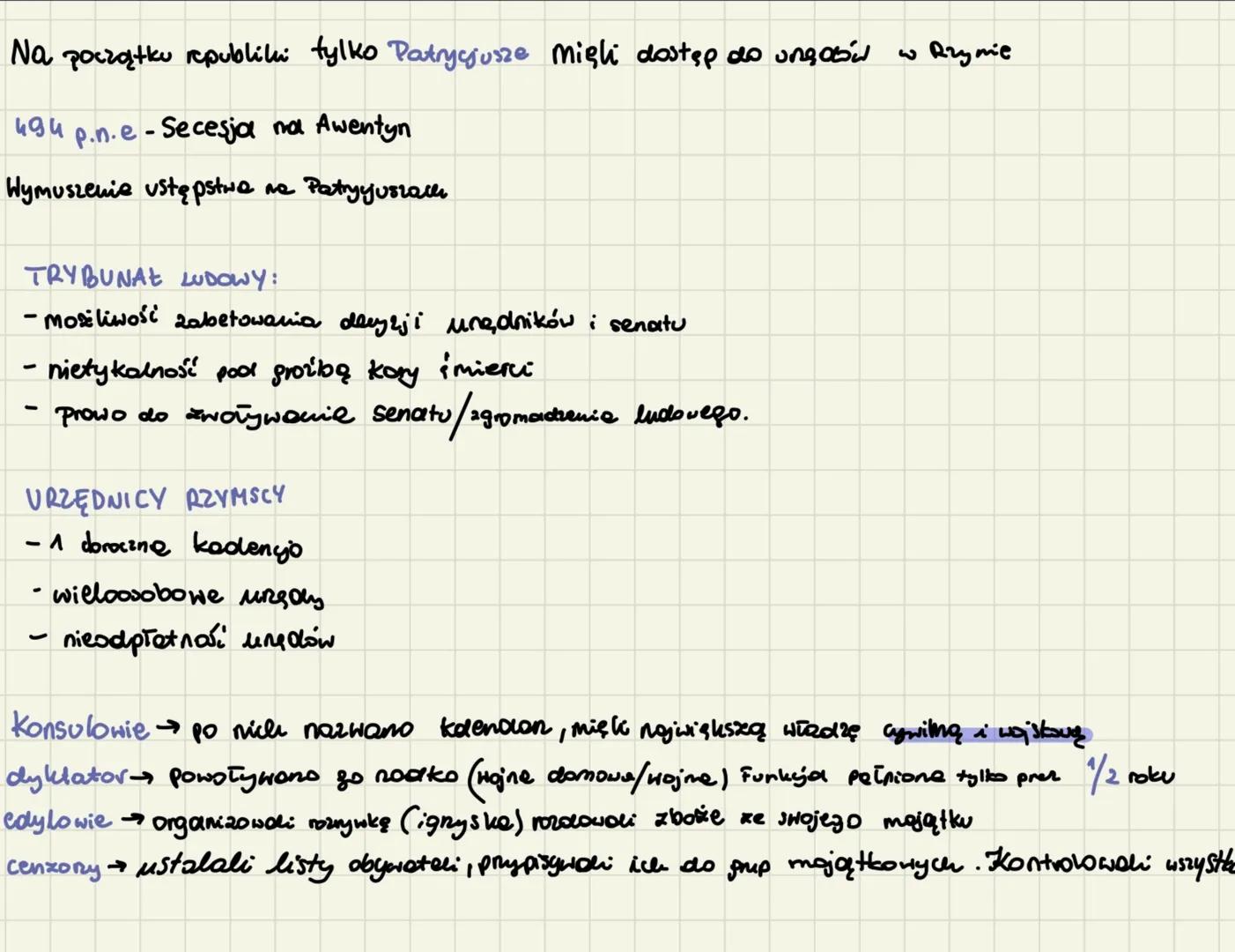 # republika сутдиа
Najważniejsze daty:
* 753 r.p.n.e - założenie Rzymu
* 509 r.p.n.e -wprowadzenie republchi
* 494 r.p.n. - powołanie unędu