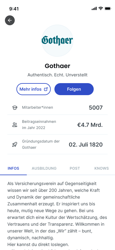 Hochschul- und Arbeitgeberprofil